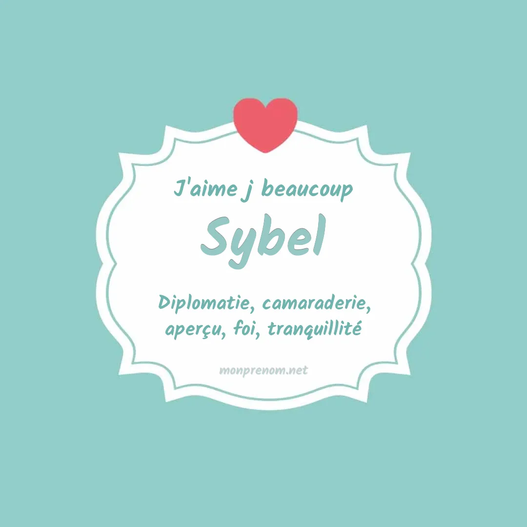 j'aime beaucoup Sybel