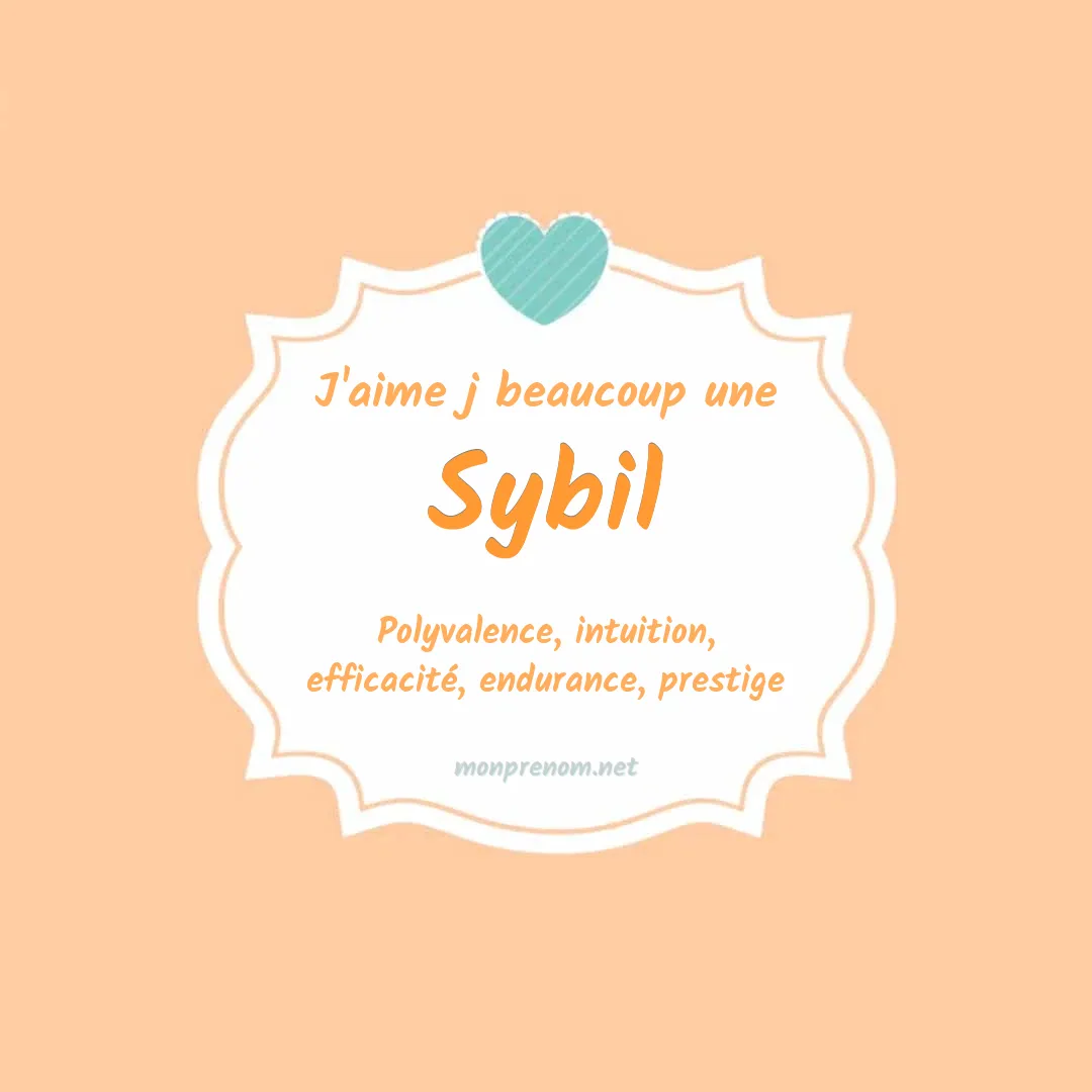 Signification du Pr nom Sybil