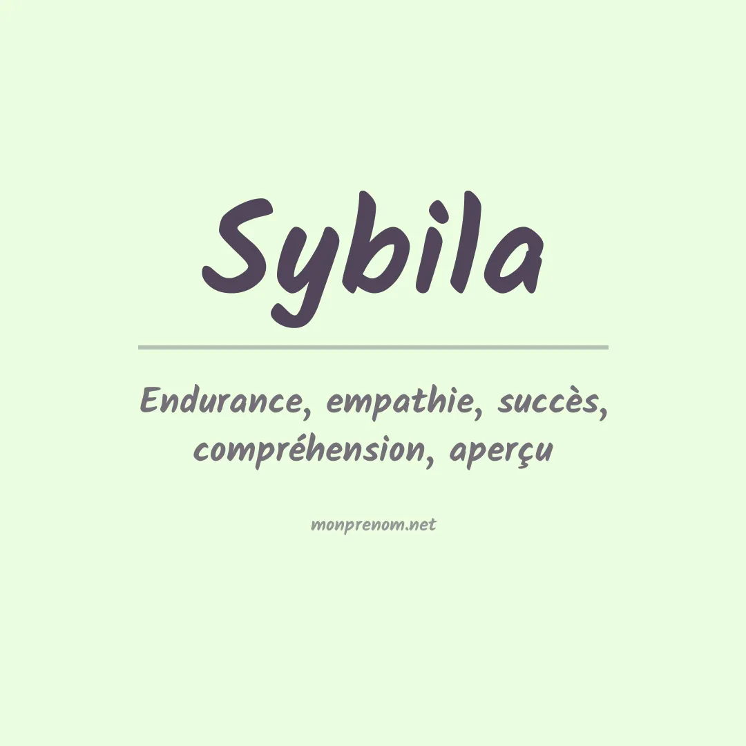 Signification du Prénom Sybila