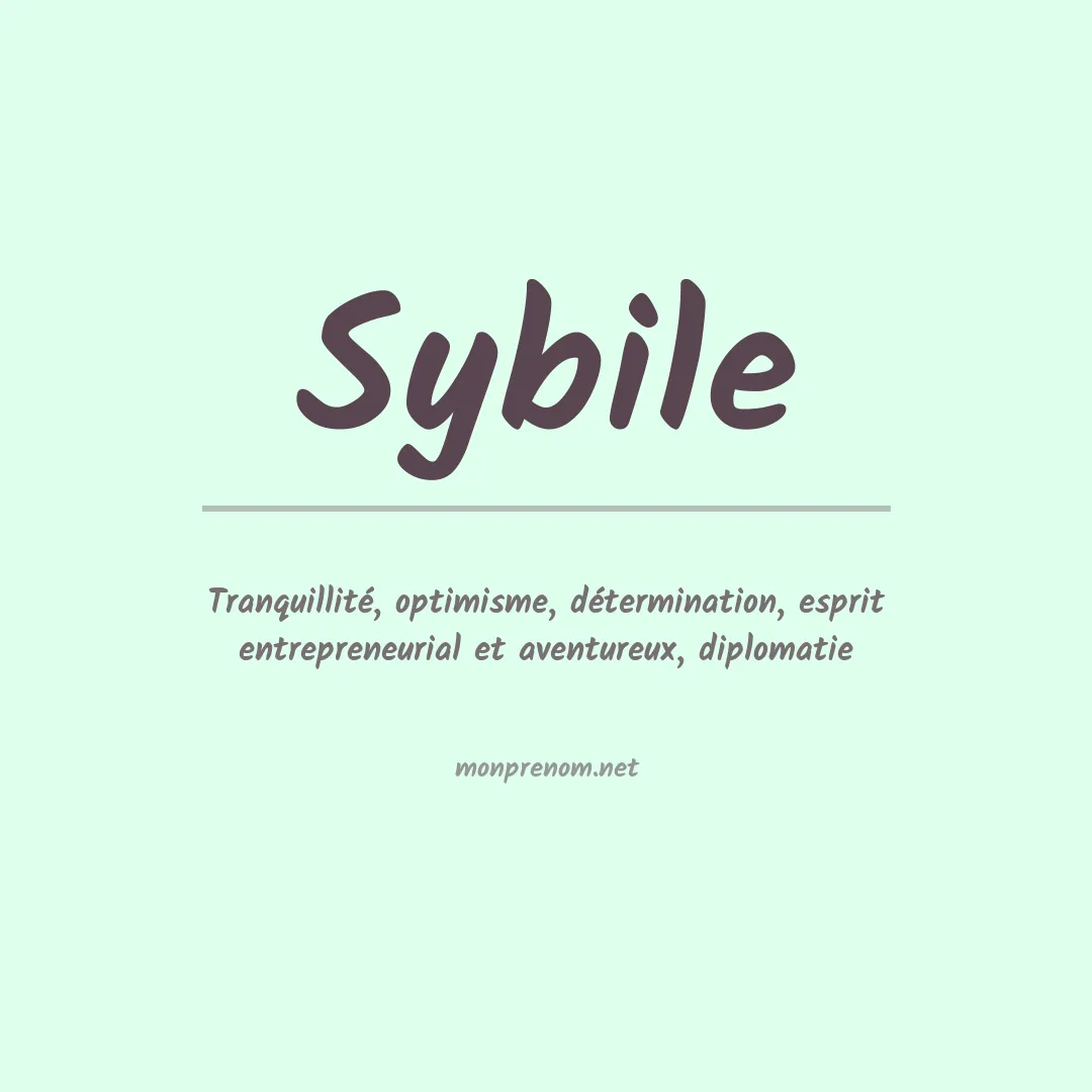 Signification du Prénom Sybile Signification du Prénom Sybile