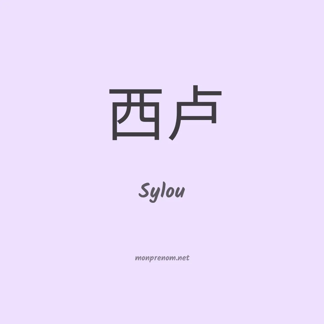 Sylou en chino