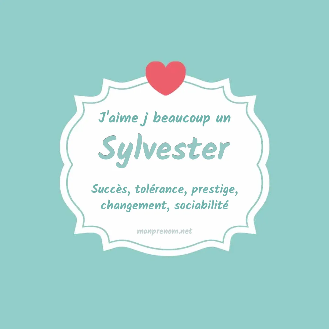 j'aime beaucoup Sylvester