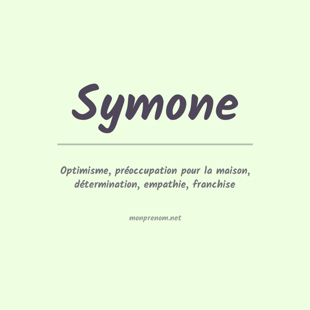 Signification du Prénom Symone