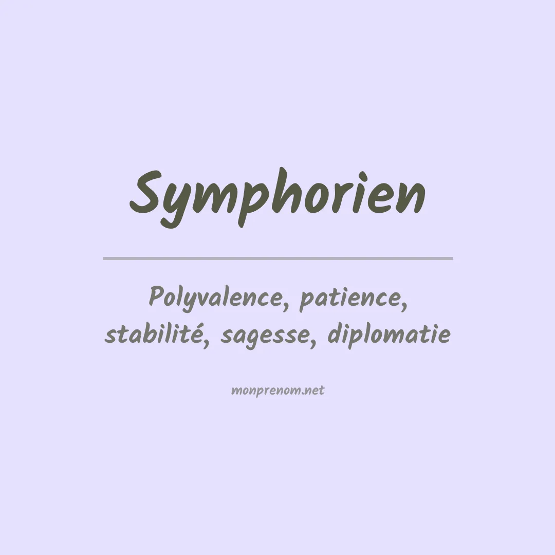 Signification du Prénom Symphorien Signification du Prénom Symphorien