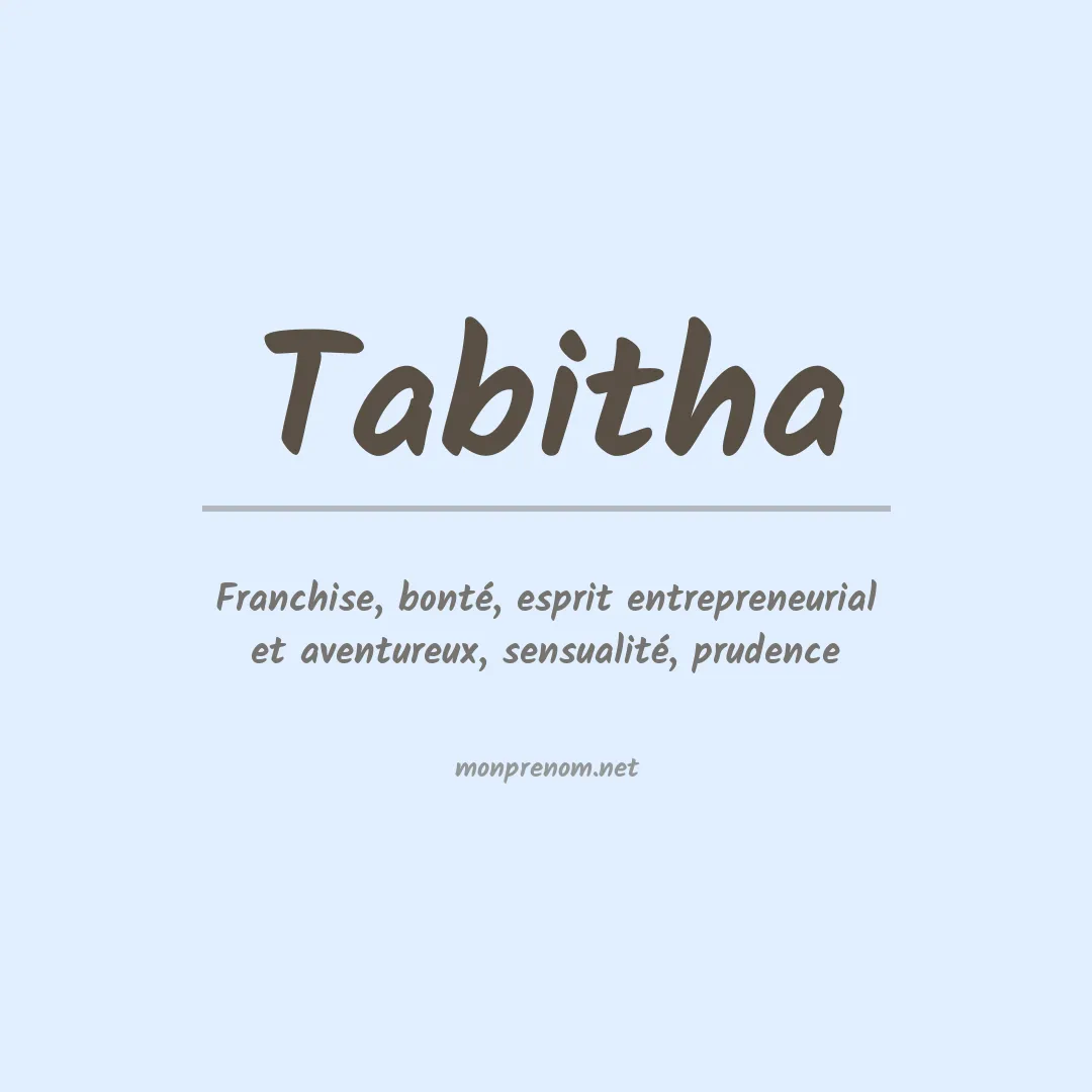 Signification du Prénom Tabitha
