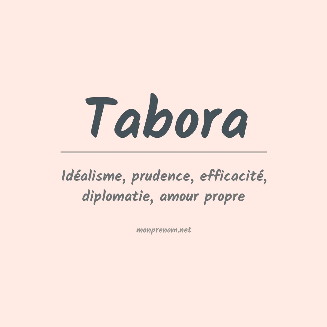 Signification du Prénom Tabora