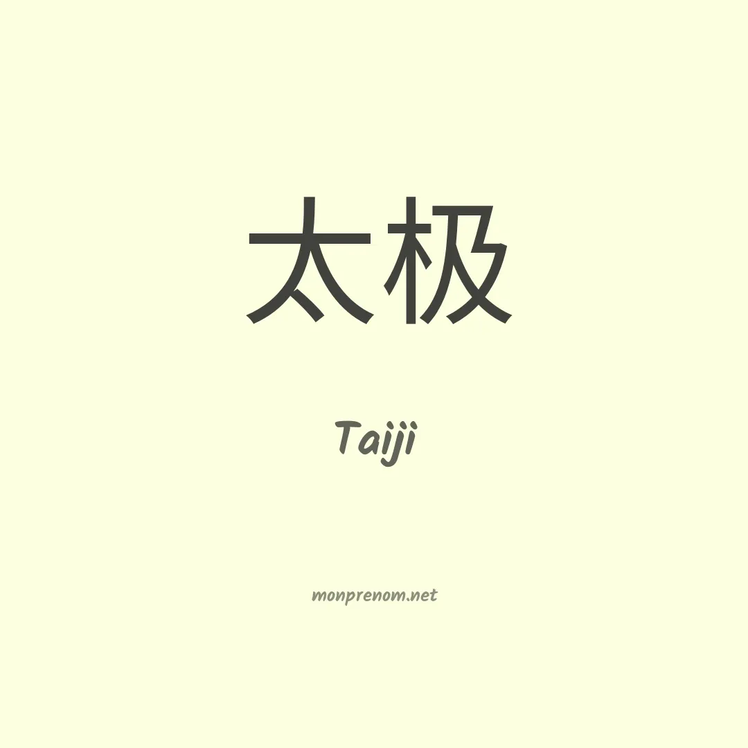 Taiji en chino
