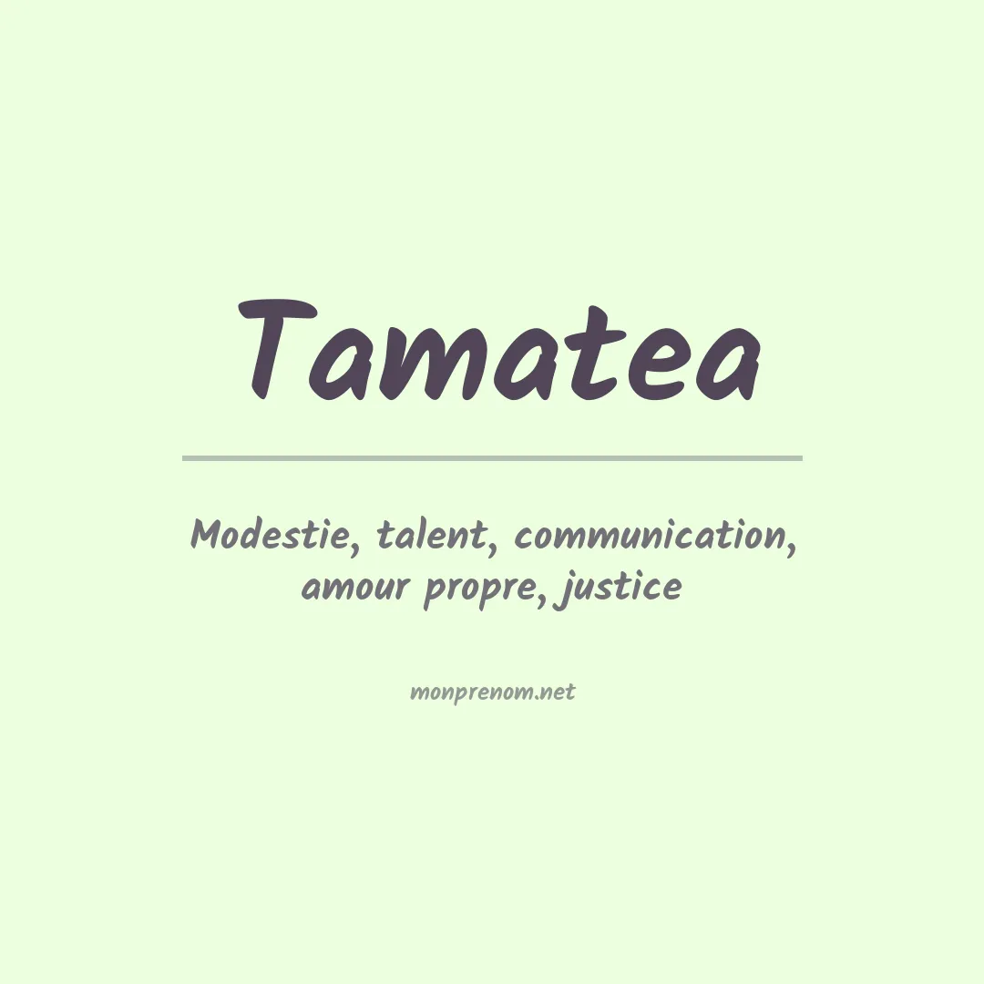 Signification du Prénom Tamatea Signification du Prénom Tamatea