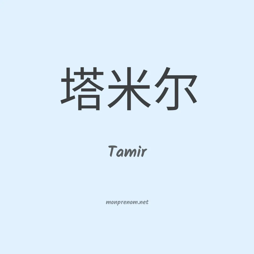 Tamir en chino