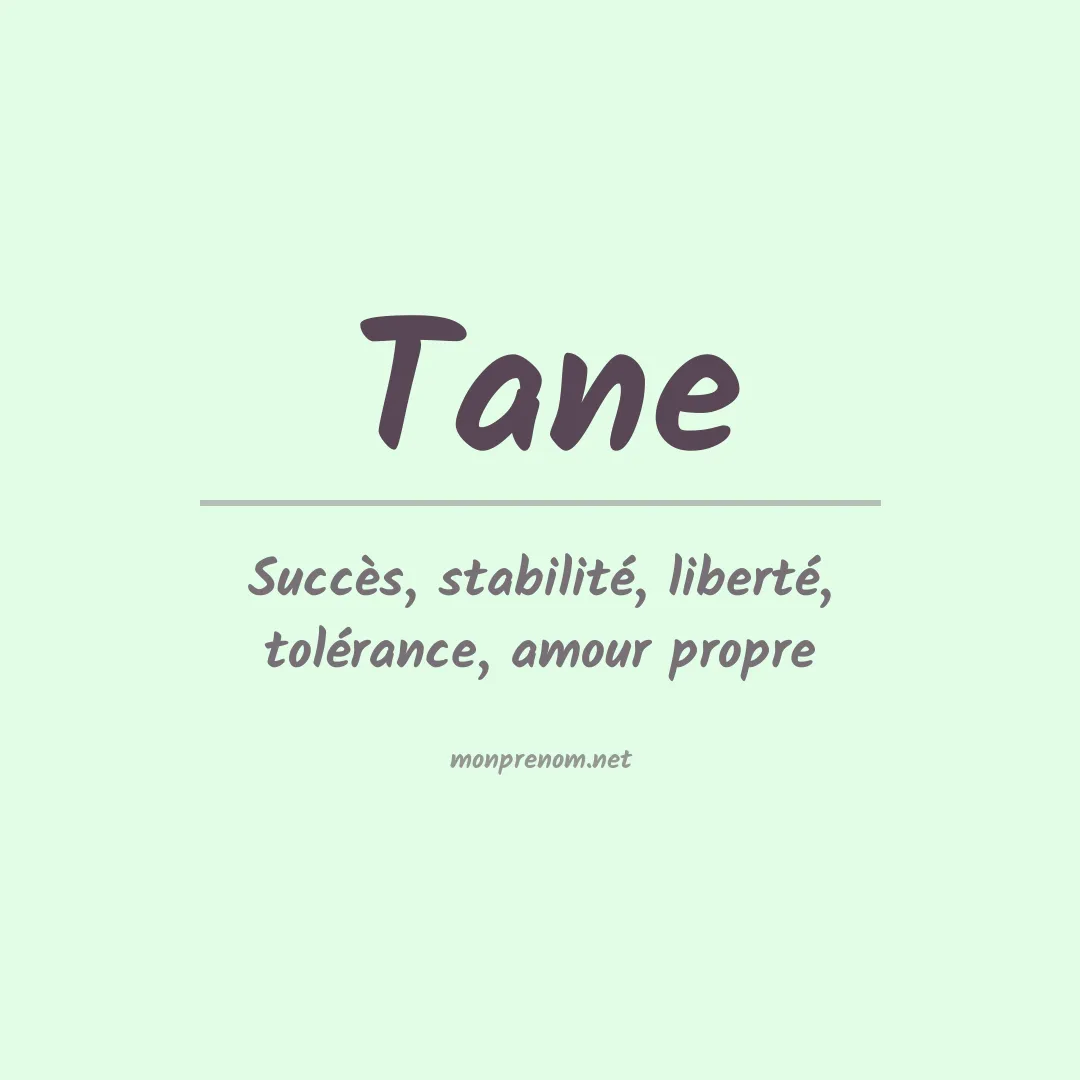 Signification du Prénom Tane Signification du Prénom Tane