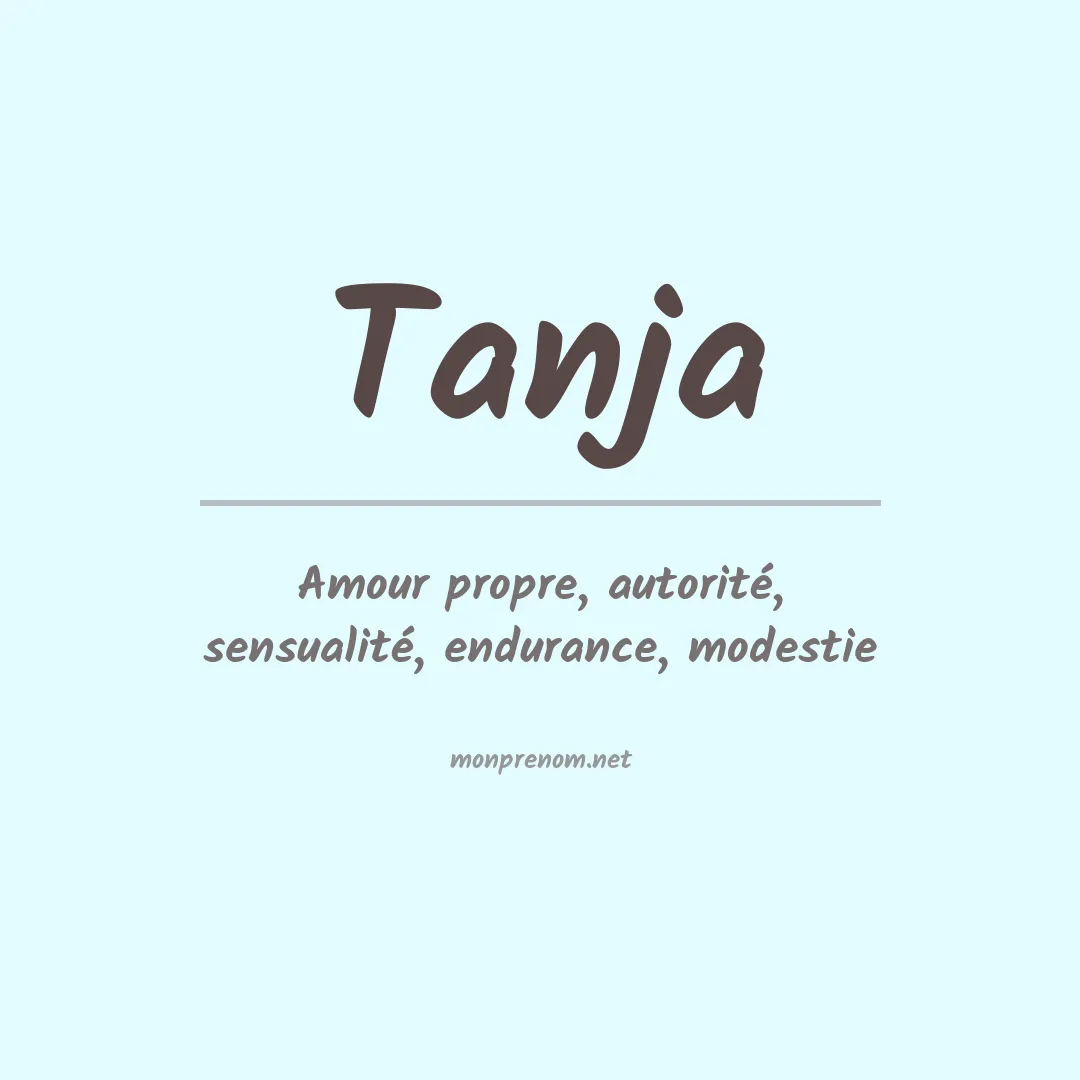 Signification du Prénom Tanja