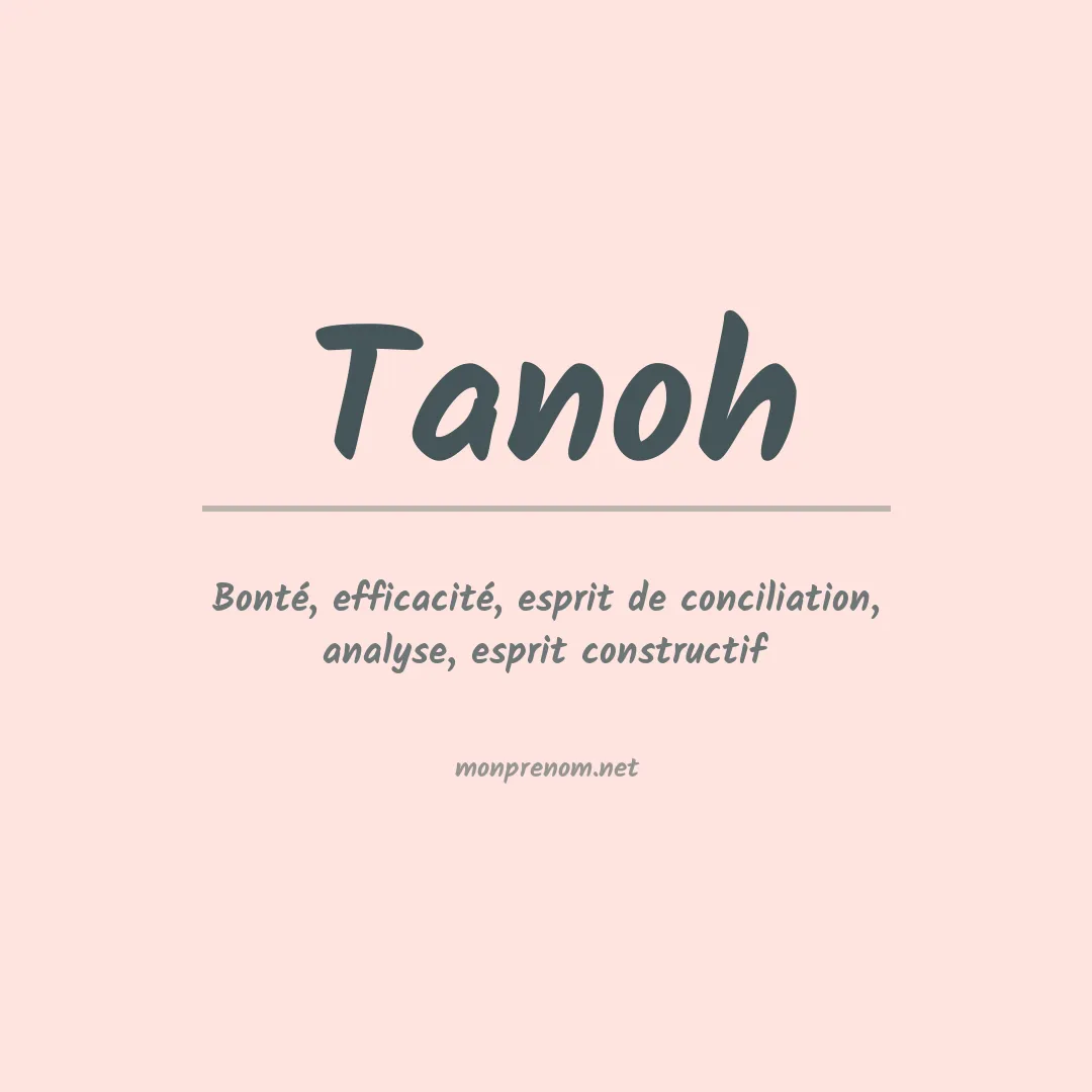 Signification du Prénom Tanoh Signification du Prénom Tanoh