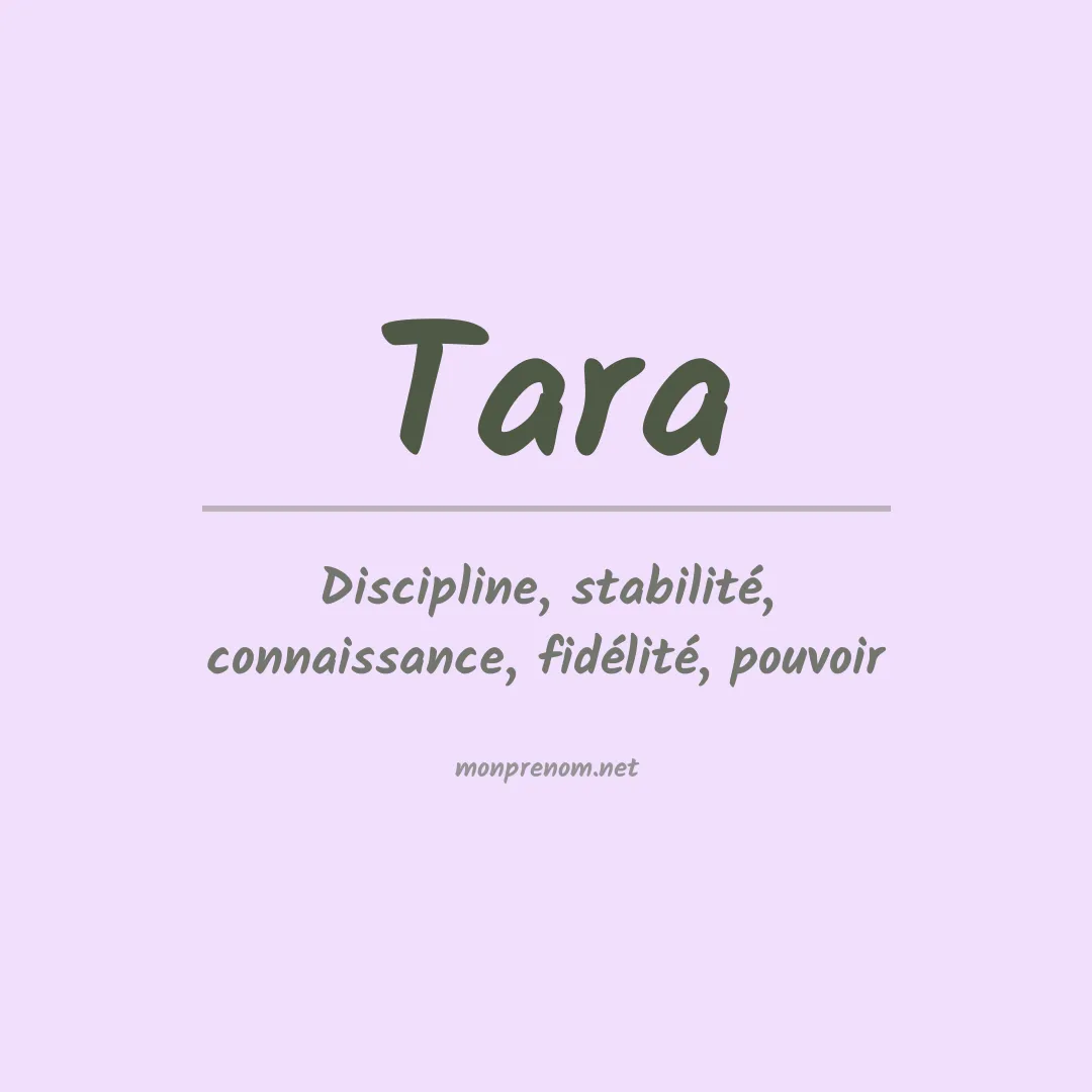 Signification du Prénom Tara