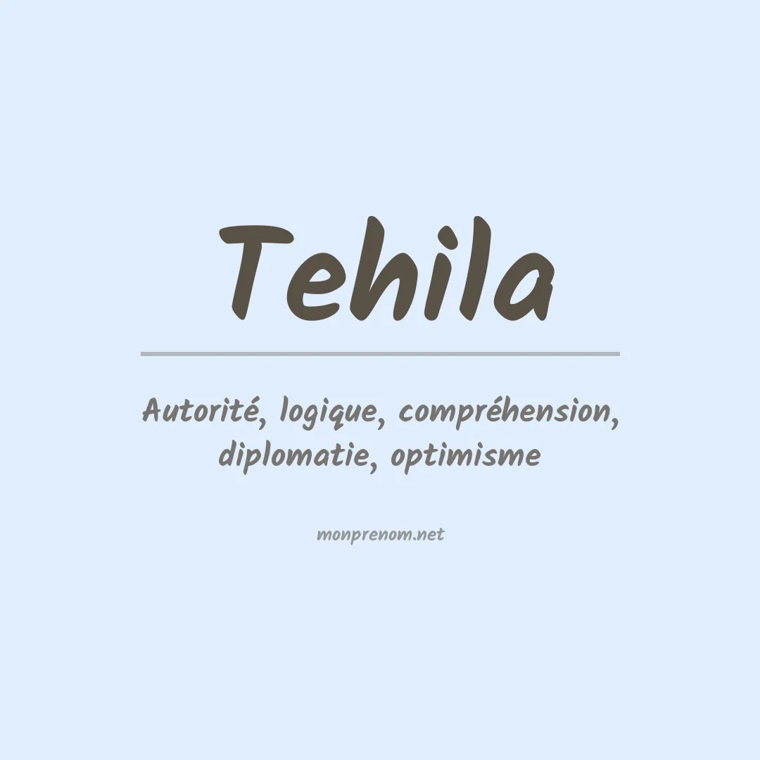 Signification du Prénom Tehila