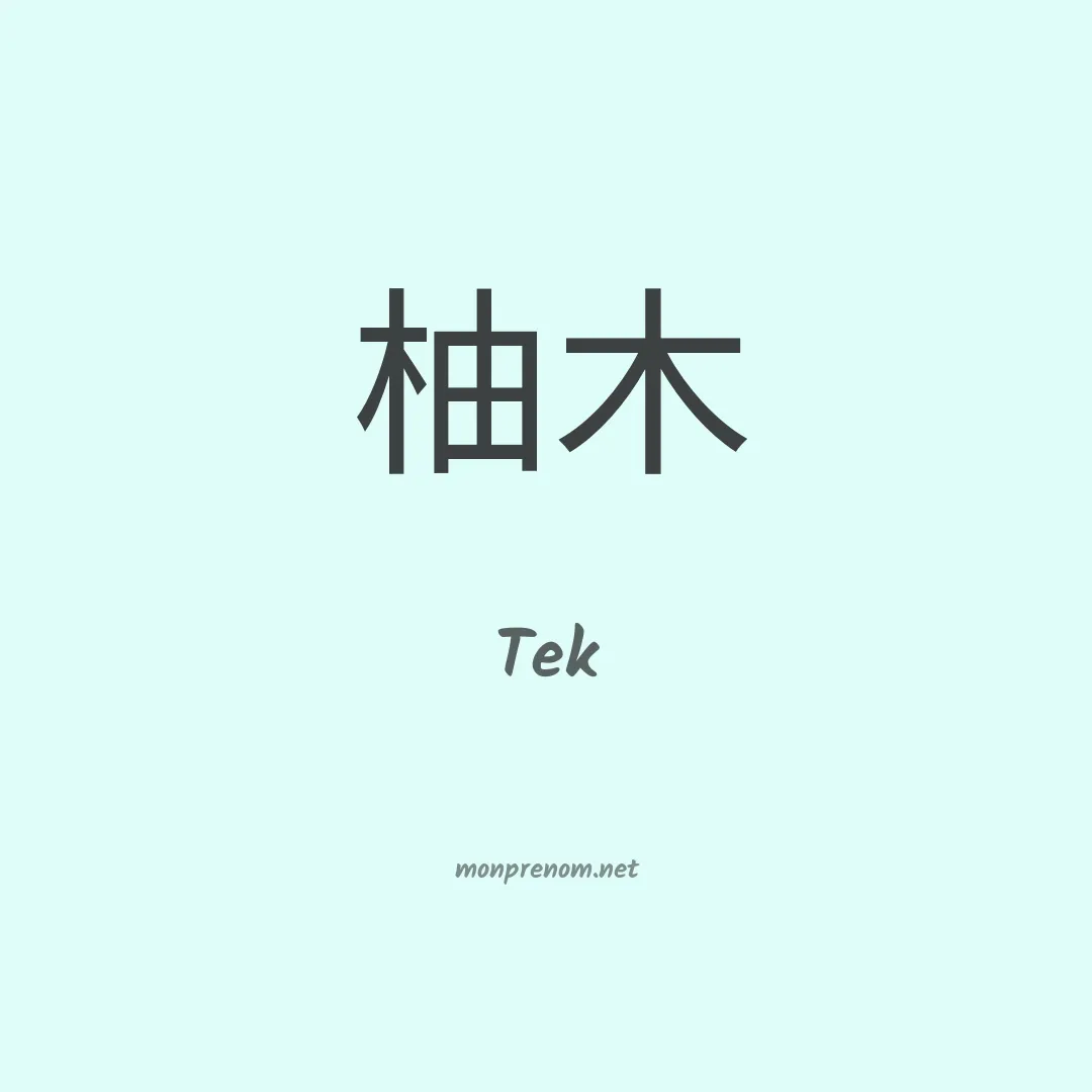 Tek en chino