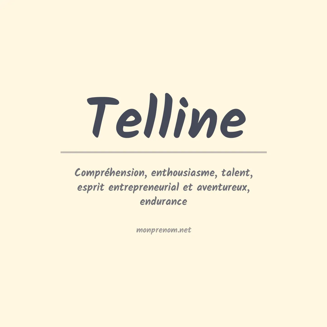 Signification du Prénom Telline Signification du Prénom Telline