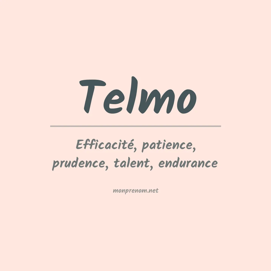 Signification du Prénom Telmo