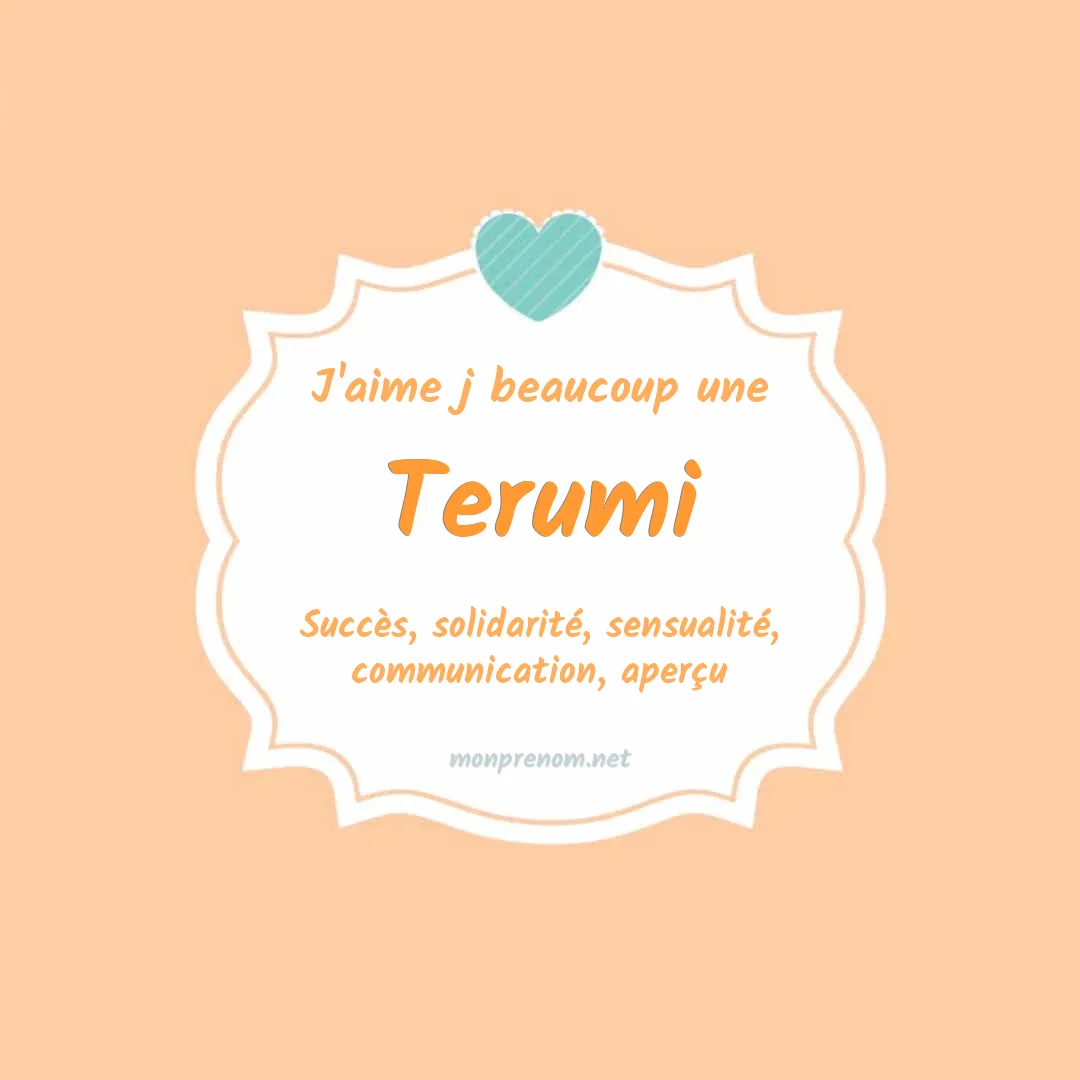 j'aime beaucoup Terumi