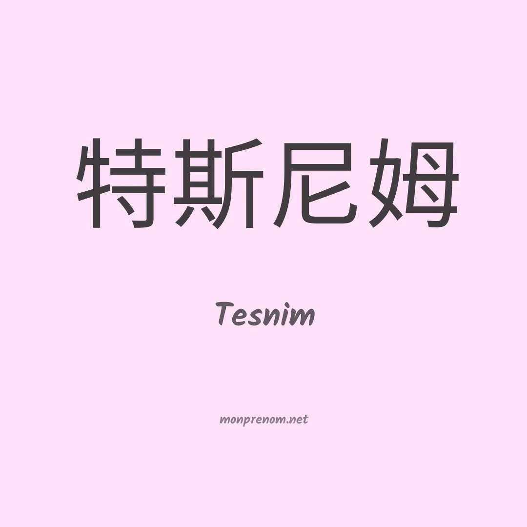 Tesnim en chino