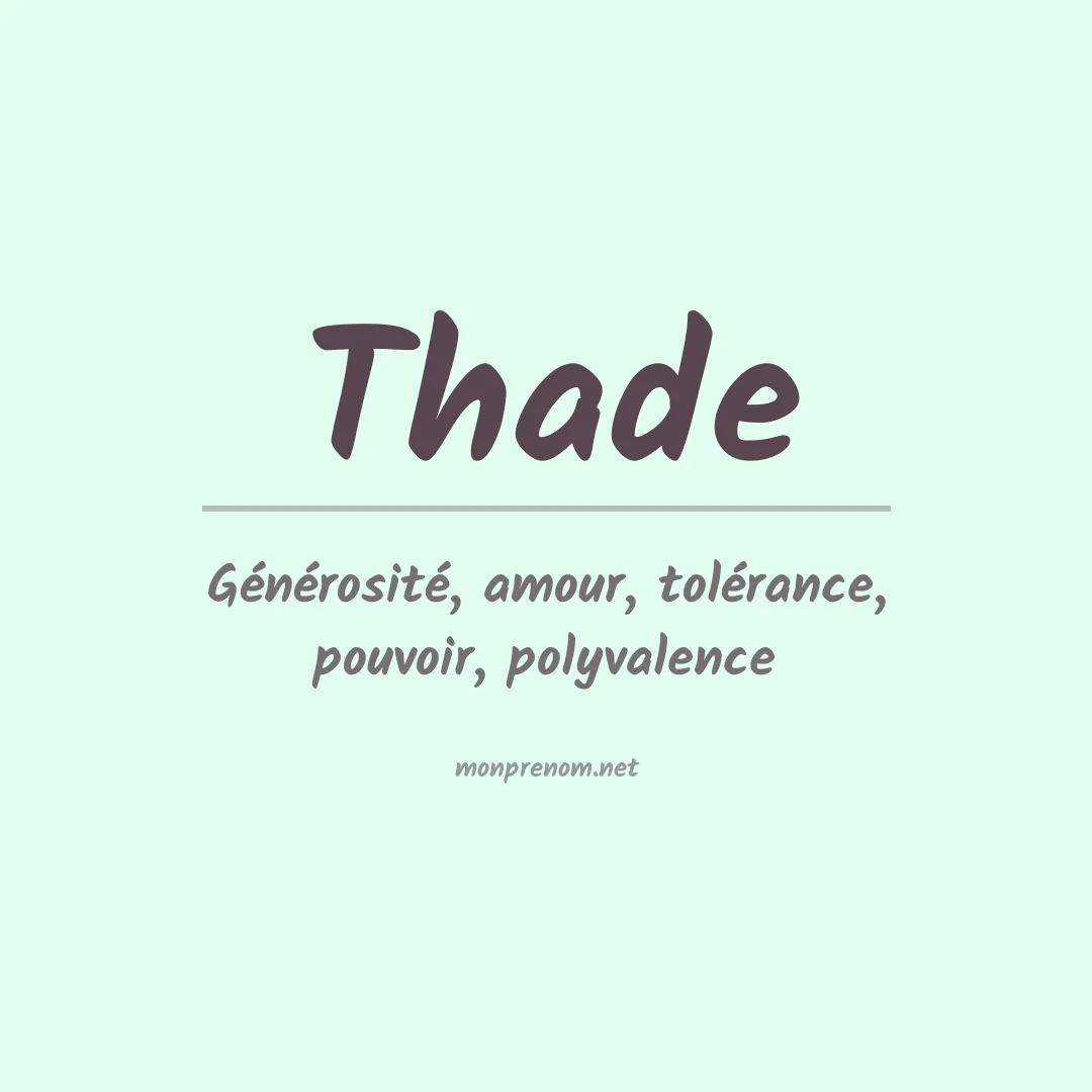 Signification du Prénom Thade Signification du Prénom Thade
