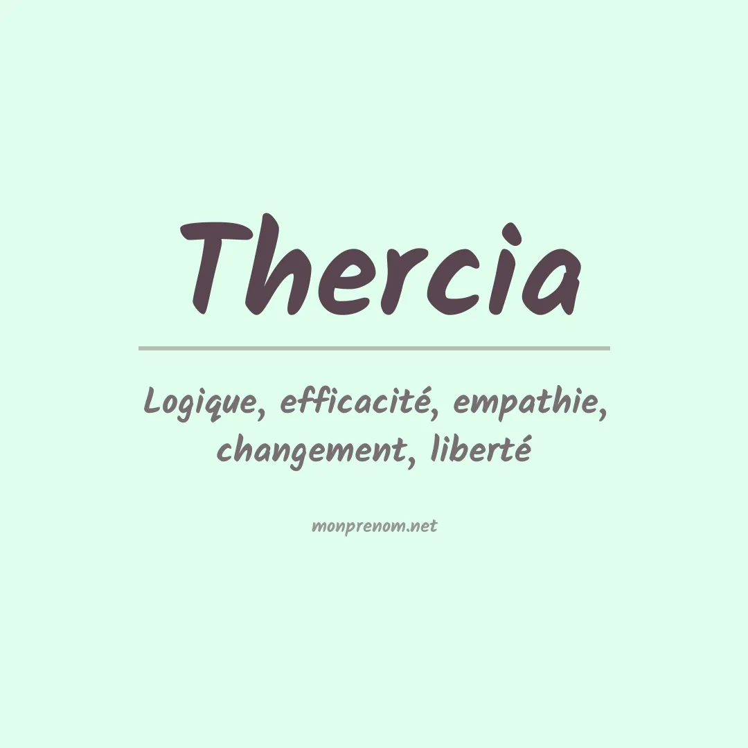 Signification du Prénom Thercia