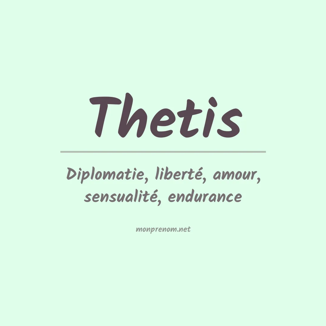 Signification du Prénom Thetis