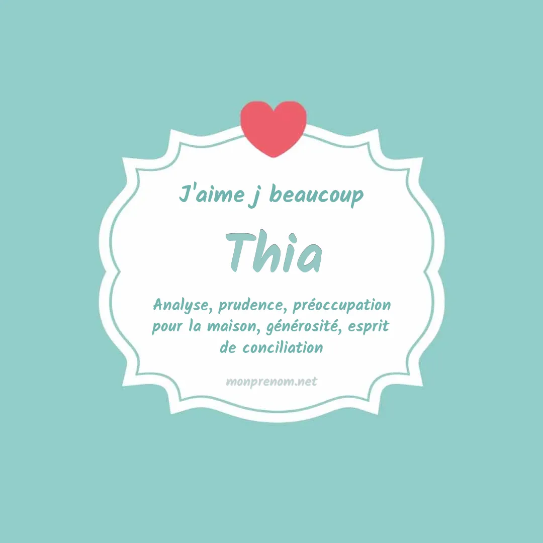 j'aime beaucoup Thia