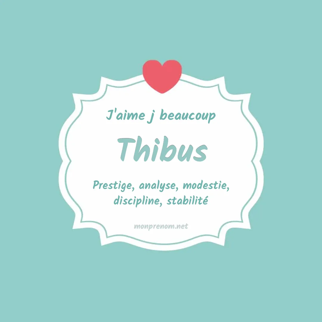 j'aime beaucoup Thibus