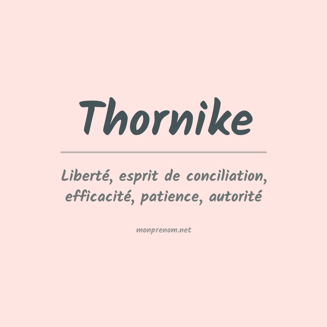 Signification du Prénom Thornike