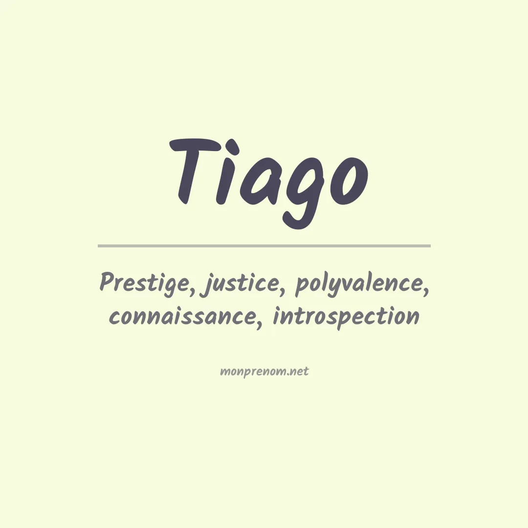 Signification du Prénom Tiago