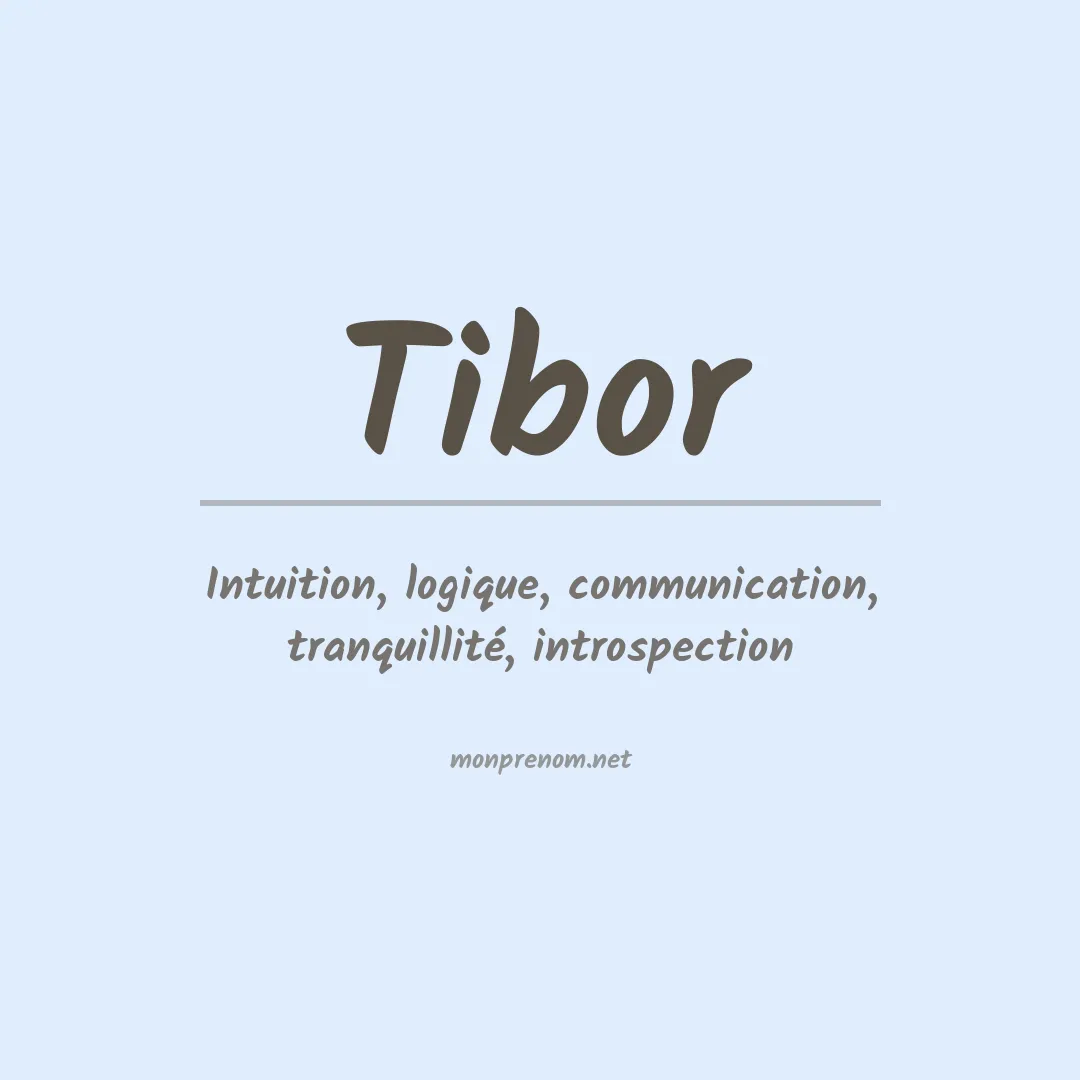 Signification du Prénom Tibor
