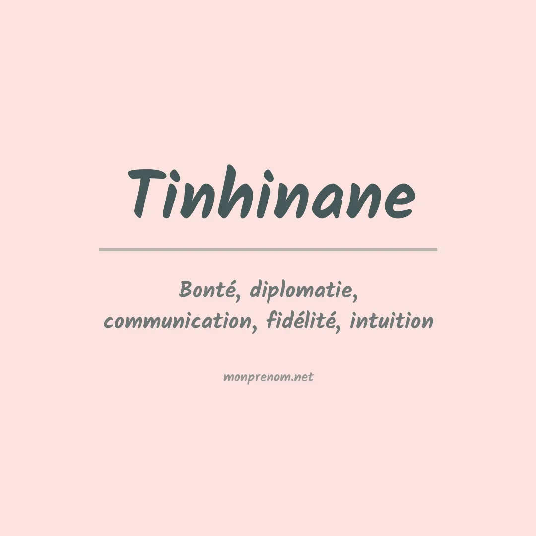 Signification du Prénom Tinhinane Signification du Prénom Tinhinane