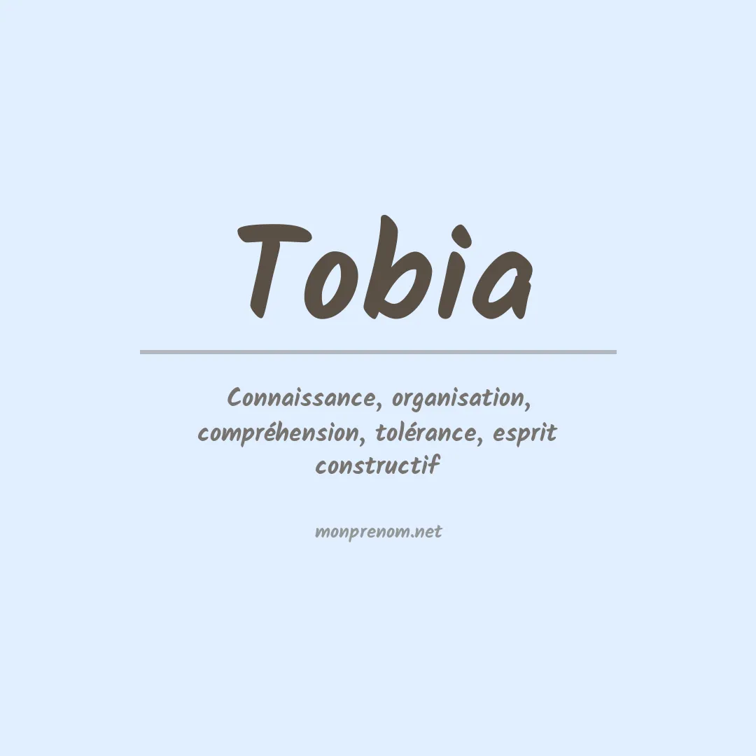 Signification du Prénom Tobia