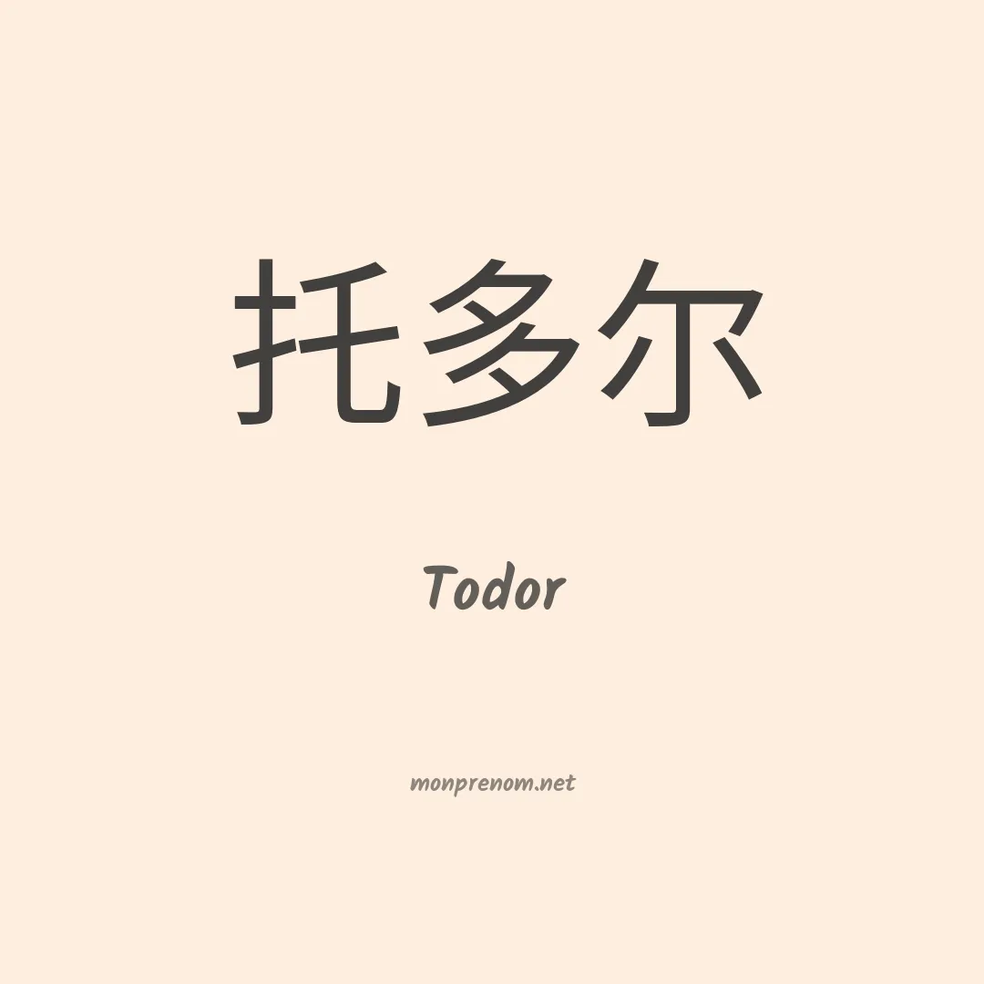 Todor en chino