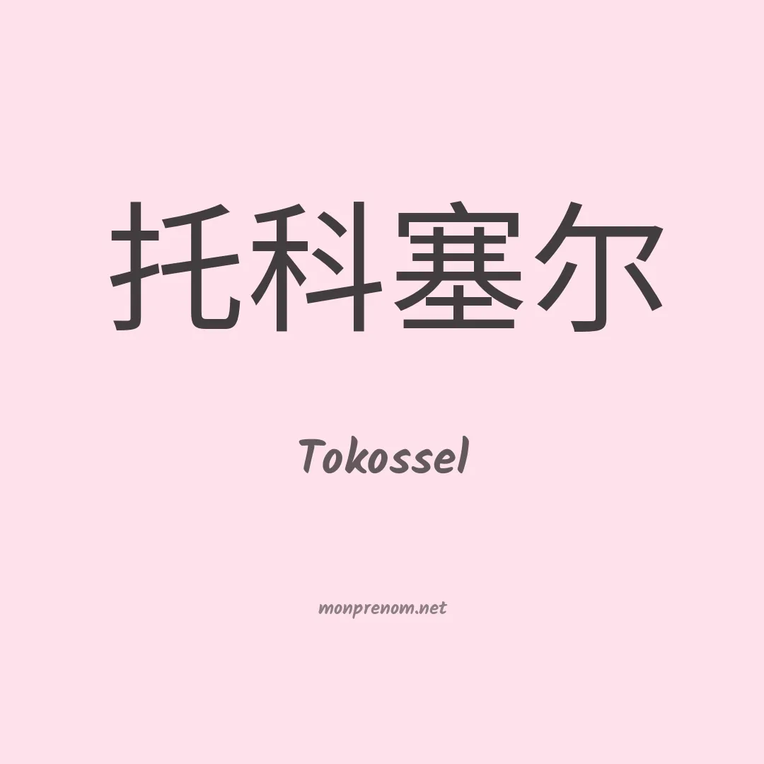 Tokossel en chino