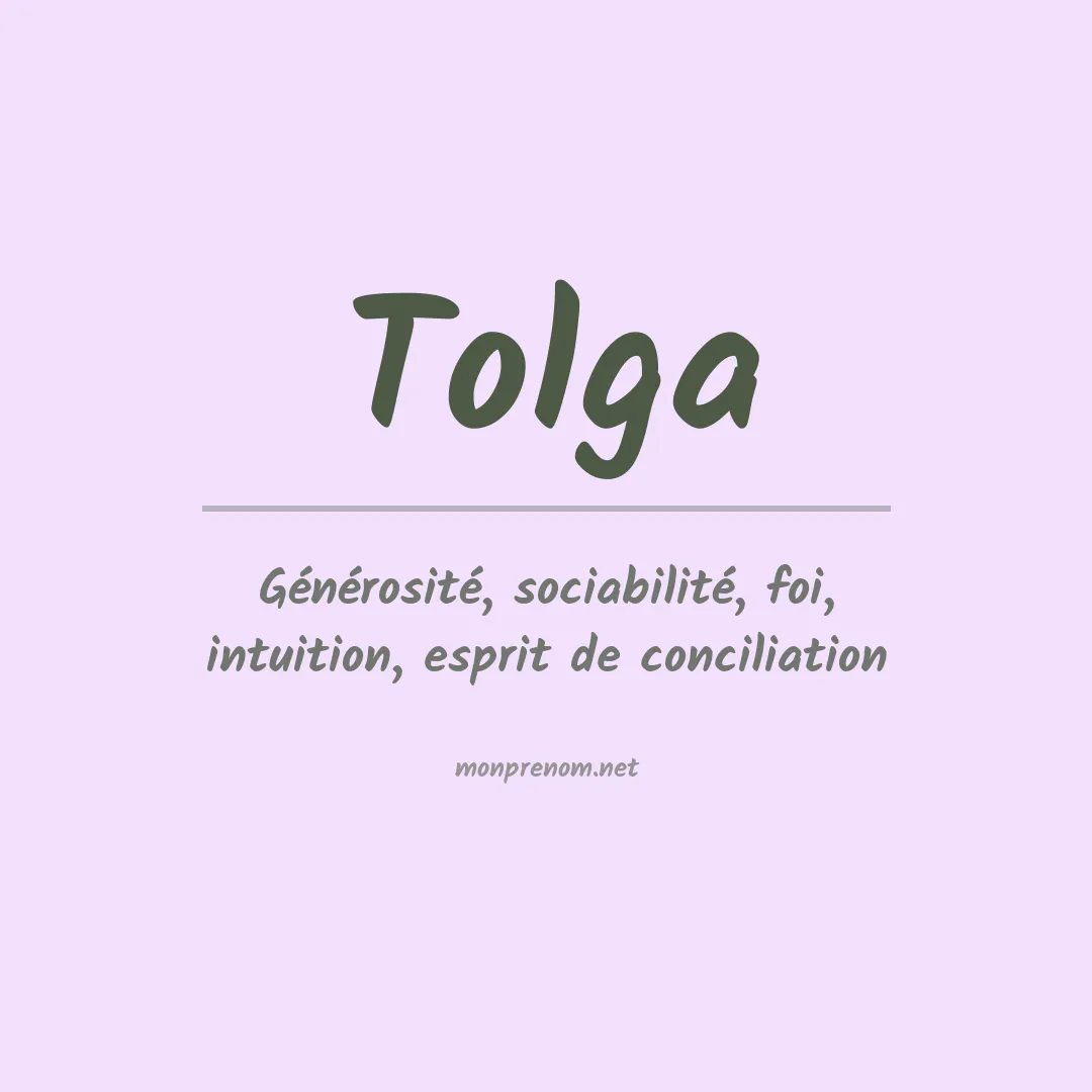 Signification du Prénom Tolga Signification du Prénom Tolga