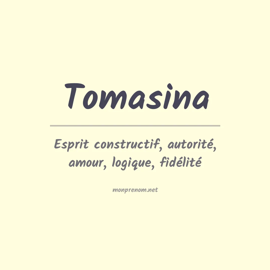 Signification du Prénom Tomasina Signification du Prénom Tomasina