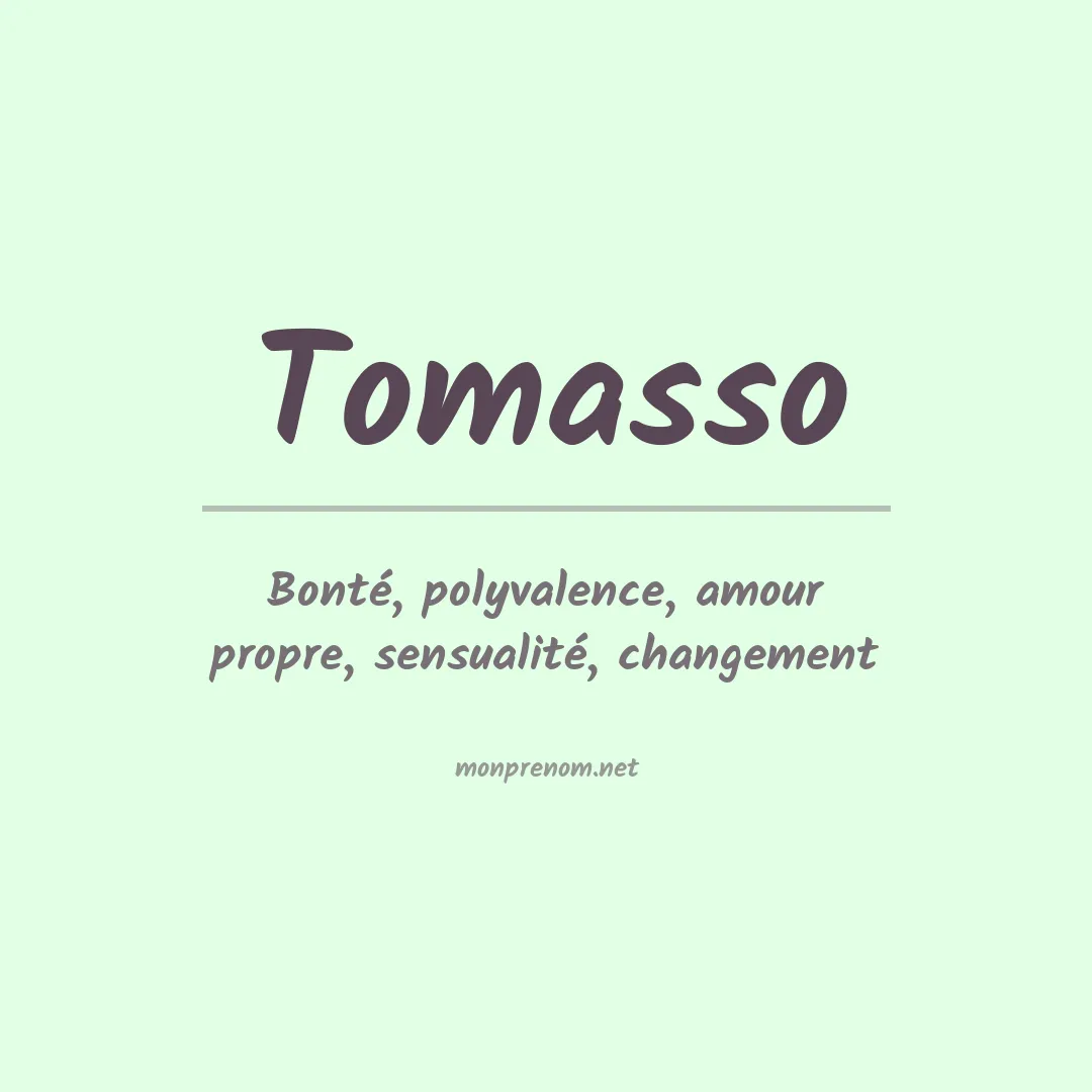 Signification du Prénom Tomasso