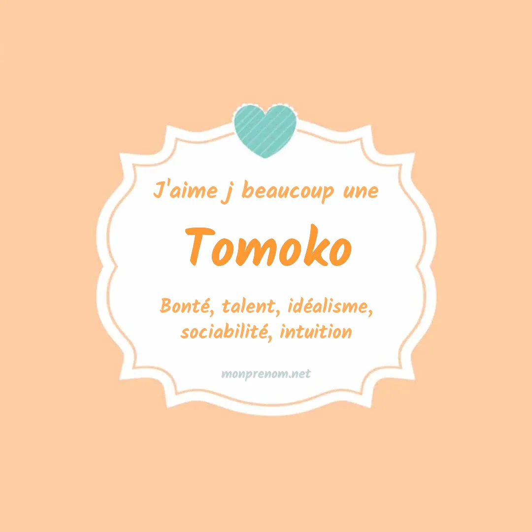 j'aime beaucoup Tomoko