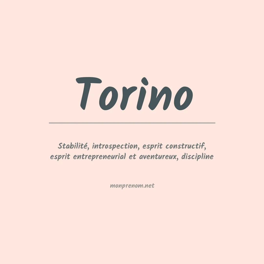 Signification du Prénom Torino