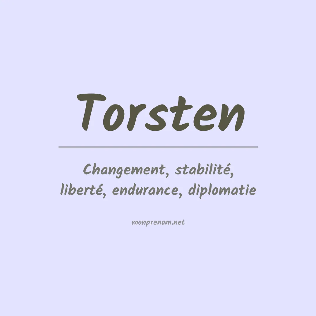 Signification du Prénom Torsten