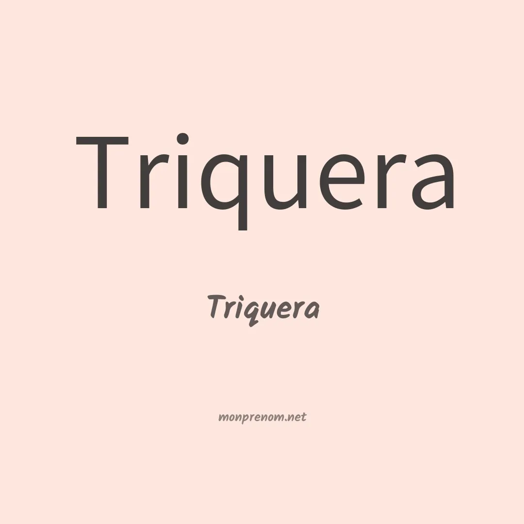 Triquera en chino
