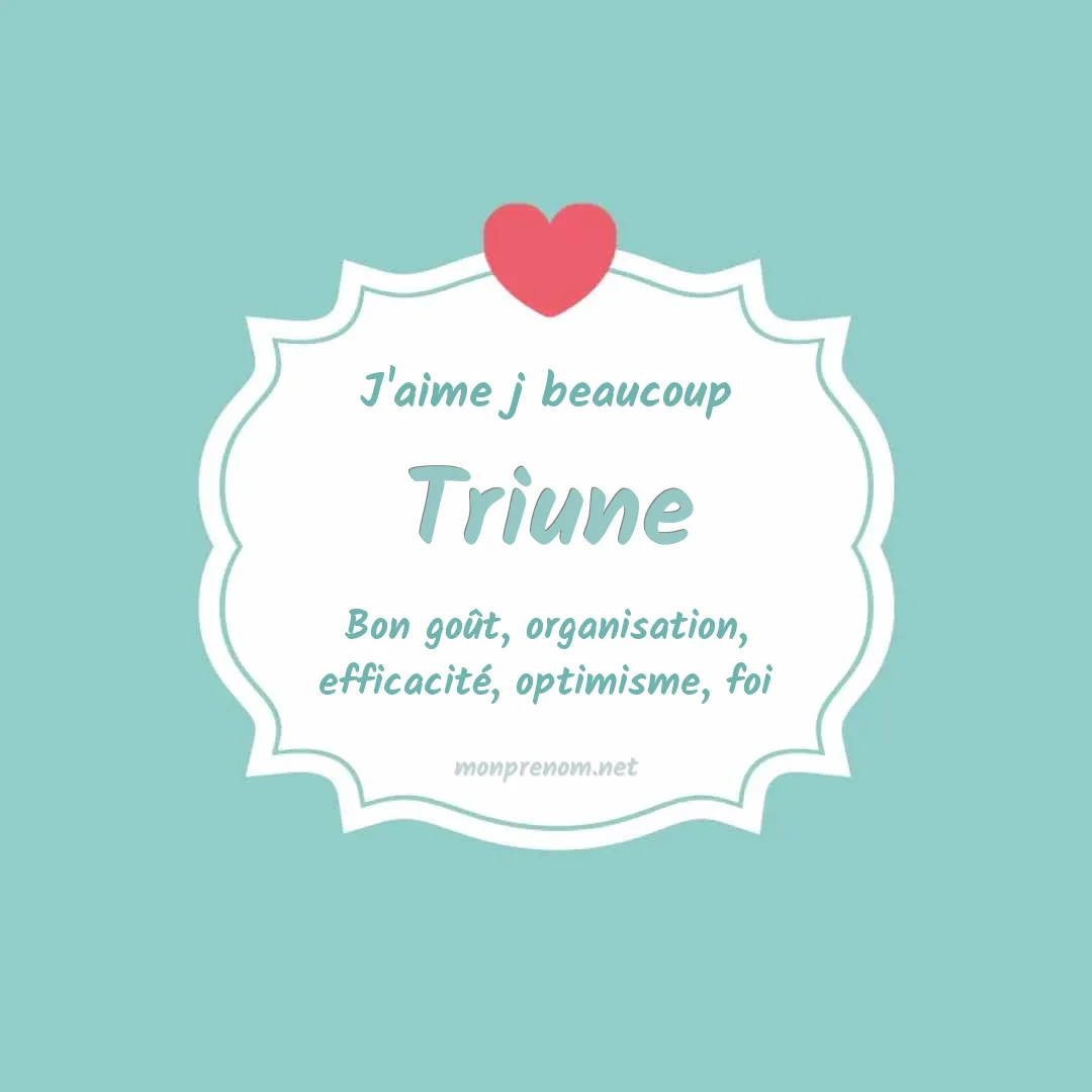 j'aime beaucoup Triune