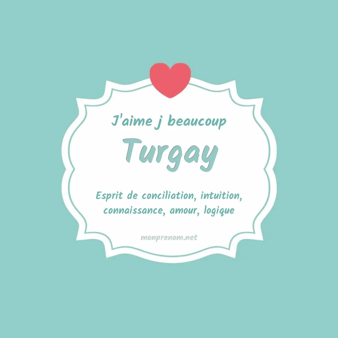 j'aime beaucoup Turgay