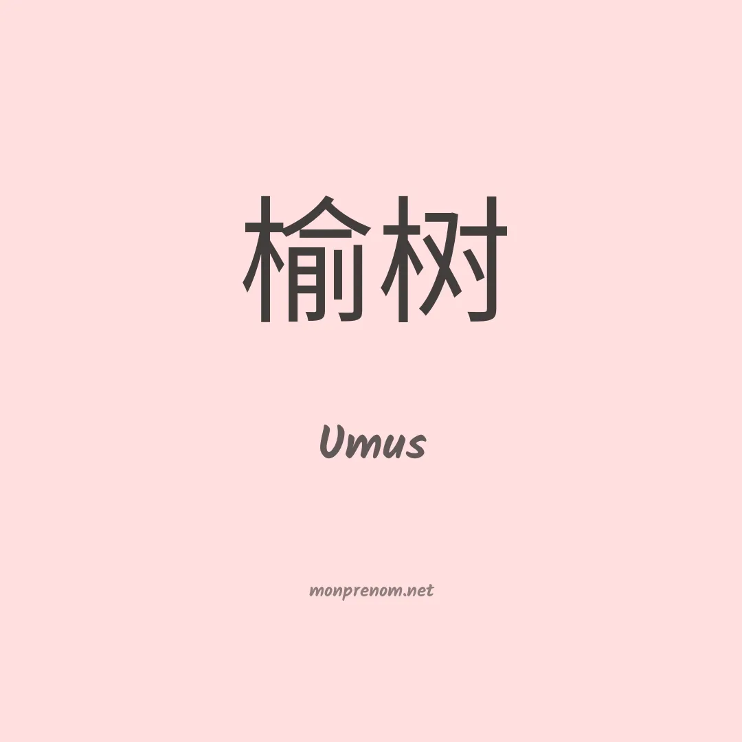 Umus en chino