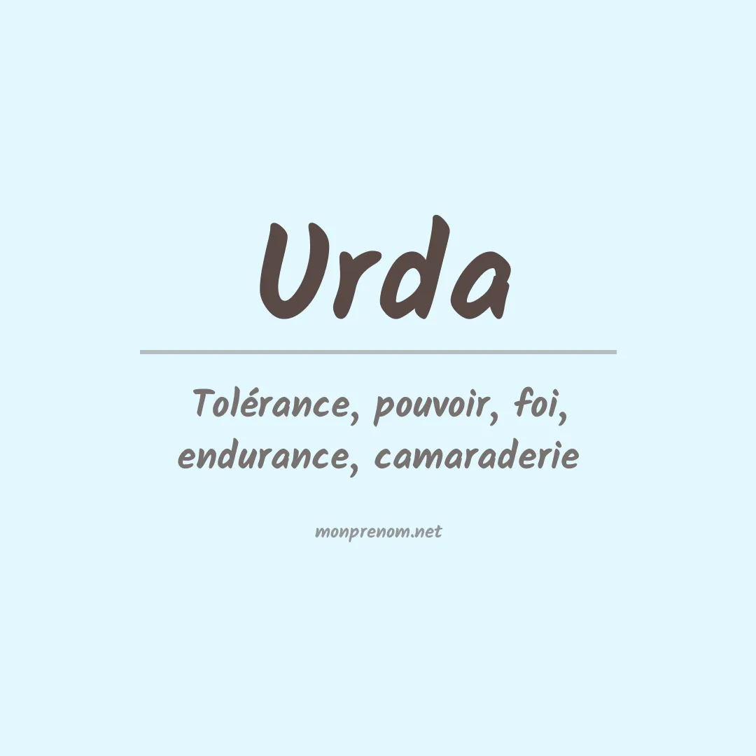 Signification du Prénom Urda Signification du Prénom Urda