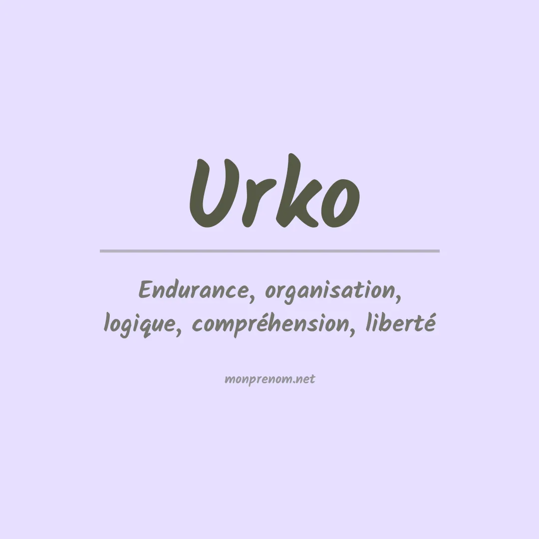 Signification du Prénom Urko