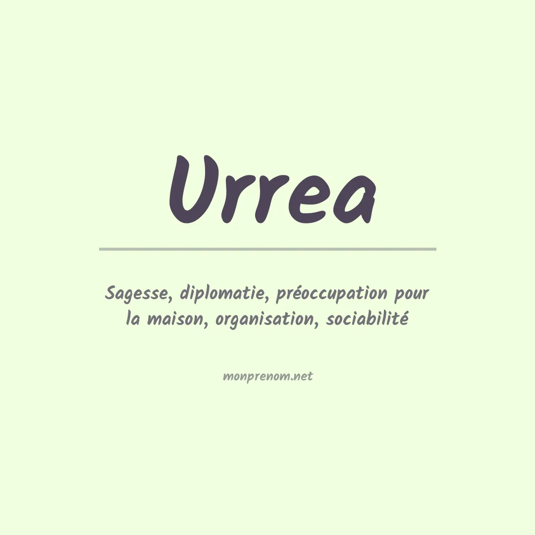 Signification du Prénom Urrea Signification du Prénom Urrea