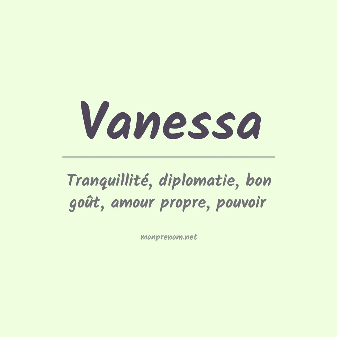 Signification du Prénom Vanessa