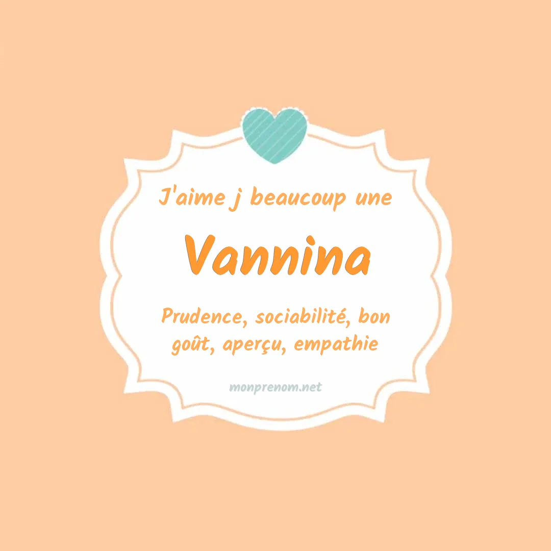 j'aime beaucoup Vannina